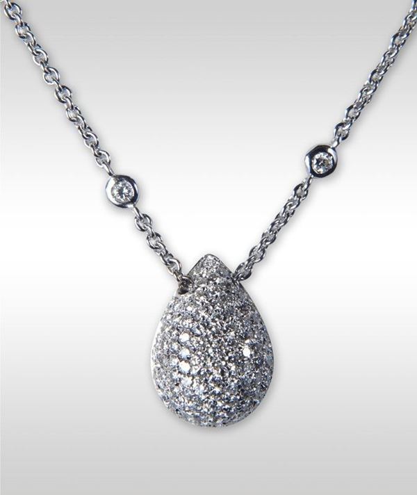 Collana modello Tiffany con ciondolo  - Auction GIOIELLI - JEWELS - Galleria Pananti Casa d'Aste