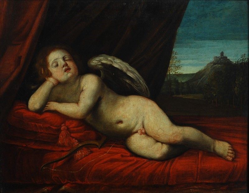 Scuola Emiliana, Fine XVII Sec. - Amorino Dormiente