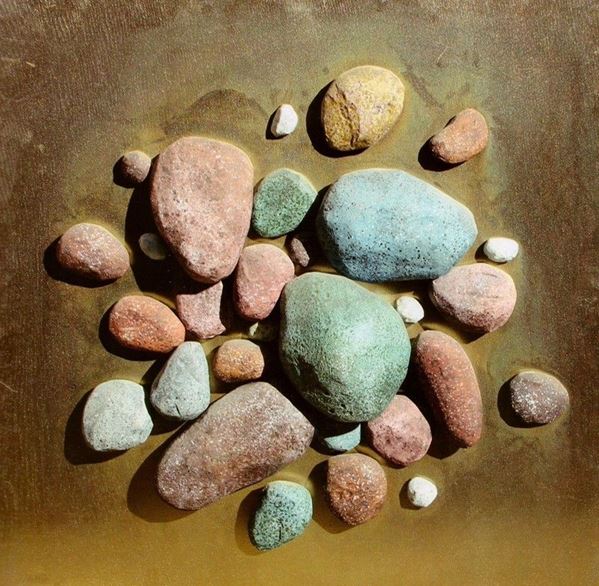 Piero Gilardi : Oro e pietre  (1998)  - Poliuretano espanso su tavola - Asta Arte moderna e contemporanea - III - Galleria Pananti Casa d'Aste