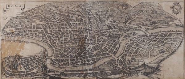 Merian Matthaus - Roma - Pianta prospettica