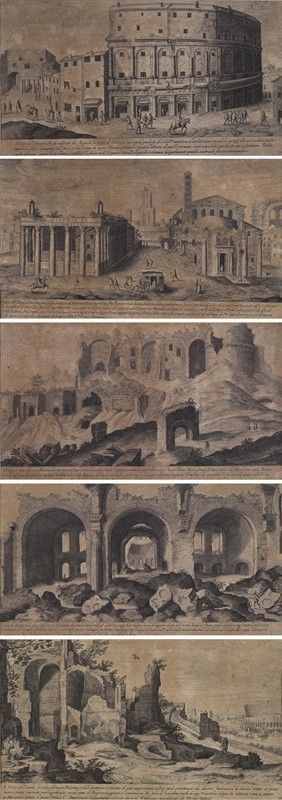 Aegidius Sadeler - Lotto di 5 Incisioni