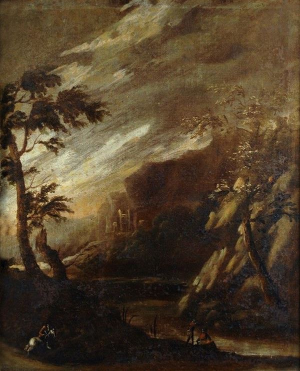Anonimo, XVII sec. - Paesaggio
