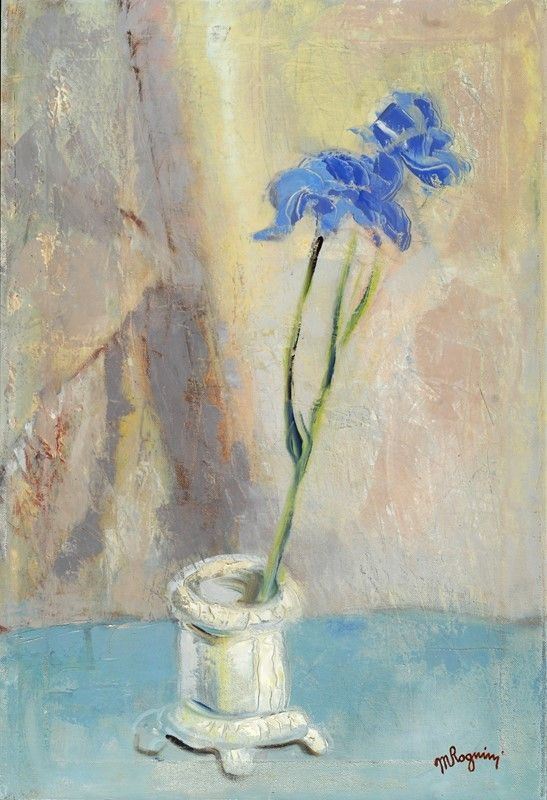 Mario Rognini : Fiori  - Olio su tela - Auction STORART - AUTORI DEL XIX E XX SEC - III - Galleria Pananti Casa d'Aste