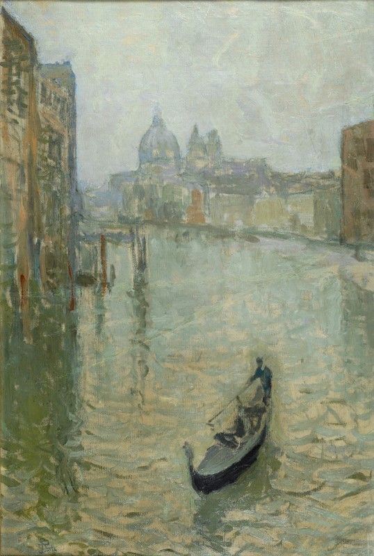 Paolo Sala : Calle a Venezia  - Olio su tela - Auction Autori del XIX e XX sec. - III - Galleria Pananti Casa d'Aste