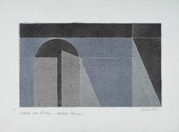Giuseppe Uncini : Senza titolo  (1981)  - Litografia - Asta Arte Moderna e Contemporanea - II - Galleria Pananti Casa d'Aste
