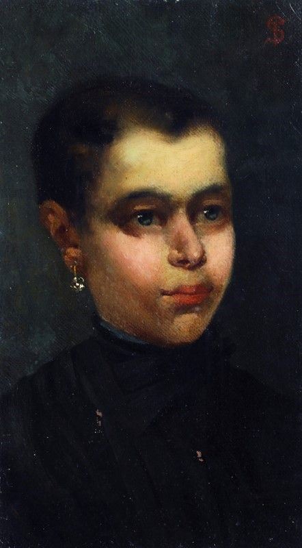 Telemaco Signorini - Ritratto femminile