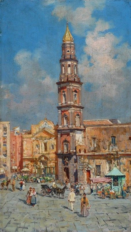Carlo Brancaccio - Scorcio di Napoli