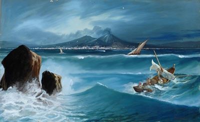 Mareggiata Davanti al Golfo di Napoli