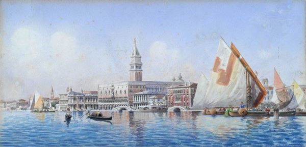 Anonimo, XIX sec. - Veduta di Venezia