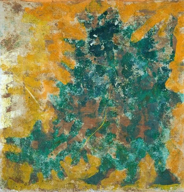 Silvio Loffredo : Senza titolo  (1966)  - Olio su tela riportato su cartone - Asta Arte Moderna e Contemporanea - II - Galleria Pananti Casa d'Aste