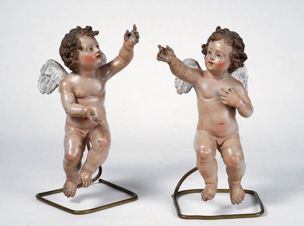 Due angeli da presepe