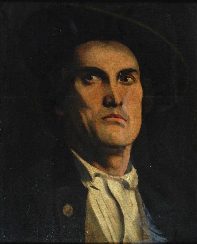 Anonimo, XIX Sec. - Ritratto Maschile