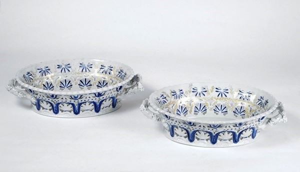 Due fruttiere  - Asta Antiquariato, Gioielli - I - Galleria Pananti Casa d'Aste