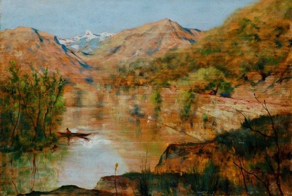 Telemaco Signorini - Il lago nella valle