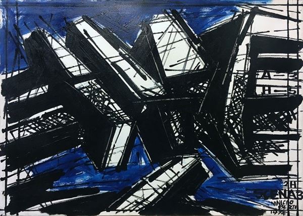 Vinicio Berti : Costruttivo Positivo  (1974)  - Acrilici su tela - Auction Arte Moderna e Contemporanea - II - Galleria Pananti Casa d'Aste