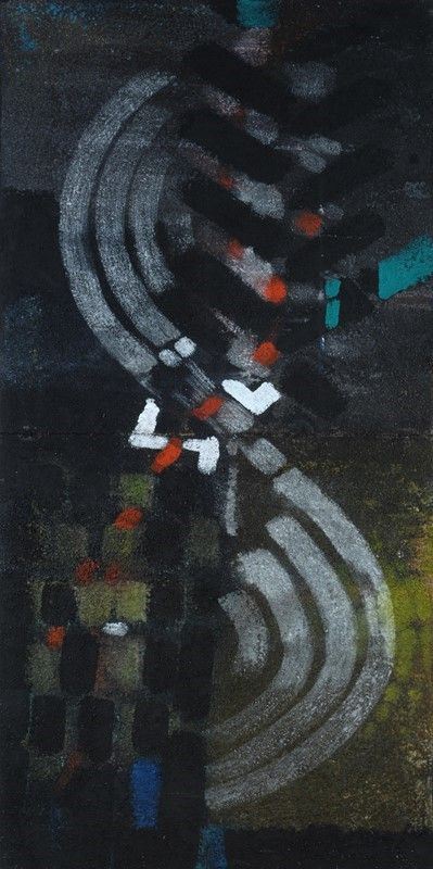 Gastone Biggi : La svolta  (1998)  - Sabbia e tempera su tela - Auction Arte moderna e contemporanea - III - Galleria Pananti Casa d'Aste