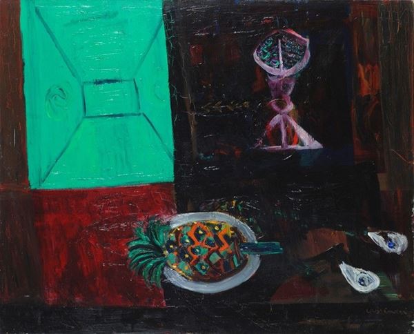 Bruno Cassinari - Natura morta in rosso