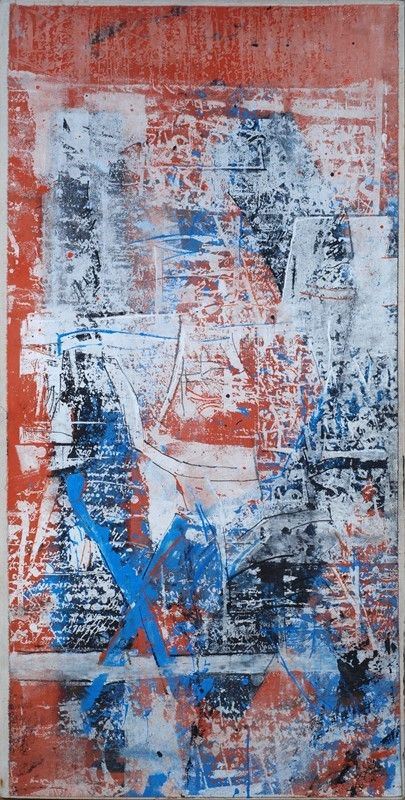 Giorgio Celiberti : Biografia sognata  (1995-96)  - Affresco su tavola - Auction Arte moderna e contemporanea - III - Galleria Pananti Casa d'Aste