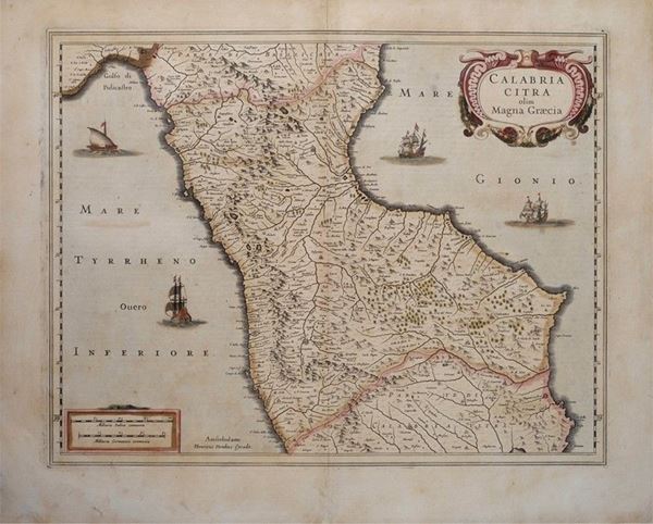Henricus Hondius - Calabria citra olim magna graecia