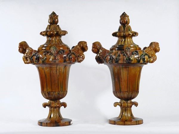 Coppia di grandi vasi    - Asta Antiquariato - I - Galleria Pananti Casa d'Aste
