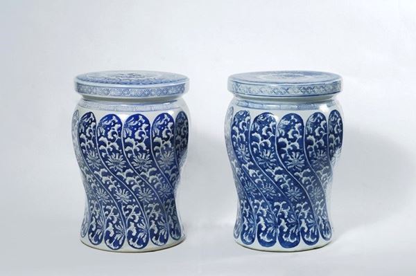 Coppia di sgabelli da giardino  - Asta Antiquariato - I - Galleria Pananti Casa d'Aste