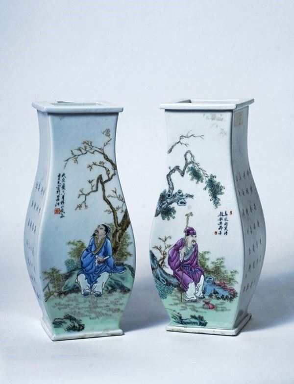 Coppia di vasi  - Auction Antiquariato - I - Galleria Pananti Casa d'Aste