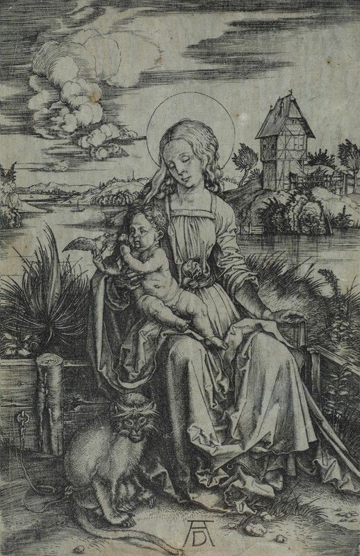 Albrecht D&#252;rer - Madonna della scimmia