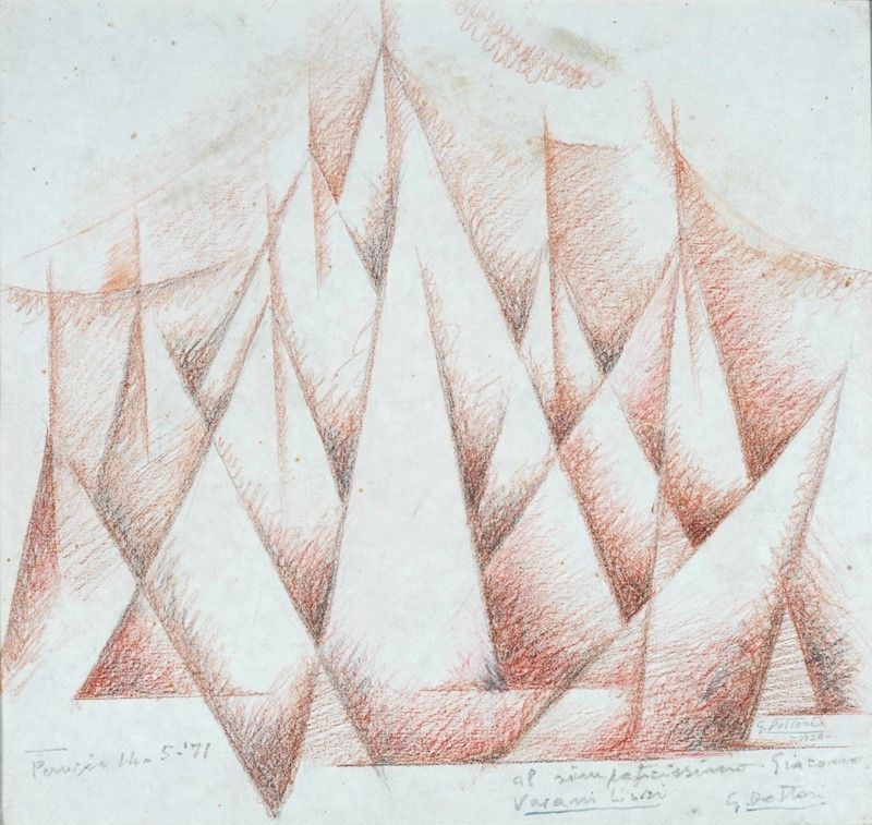 Gerardo Dottori - "idea per un Quadro" (forze Ascensionali)