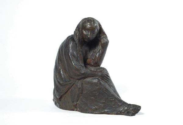 Filippo Tallone : Donna seduta  - Bronzo - Auction Autori del XIX e XX sec. - II - Galleria Pananti Casa d'Aste