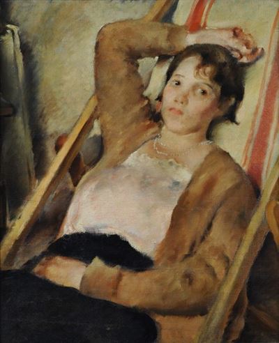 Donna sulla Sdraio
