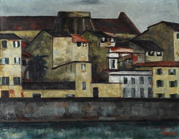 Renzo Grazzini - Case sul fiume