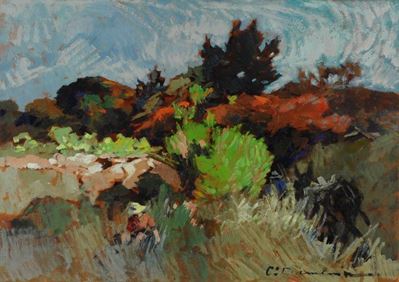 Paesaggio Campestre con Figura