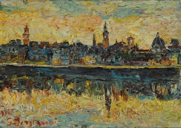 Guido Borgianni : Lungarno  - Olio su tela - Auction ARTE MODERNA E CONTEMPORANEA - Galleria Pananti Casa d'Aste