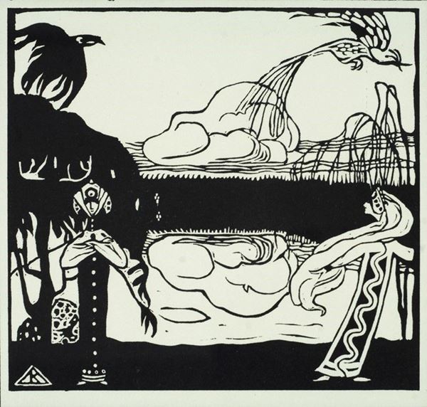 Wassily  Kandinsky : The birds   - Eliografia - Auction Arte moderna e contemporanea - III - Galleria Pananti Casa d'Aste