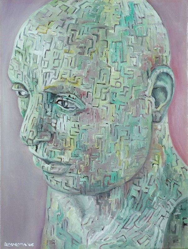 Rabarama : Labirinto mentale  (2006)  - Olio su tela - Asta Arte moderna e contemporanea - III - Galleria Pananti Casa d'Aste
