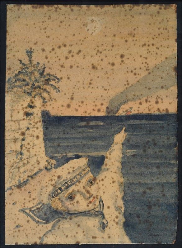 Gustavo Foppiani : Naufragio  ((1982))  - Acquerello su carta - Auction Arte moderna e contemporanea - III - Galleria Pananti Casa d'Aste