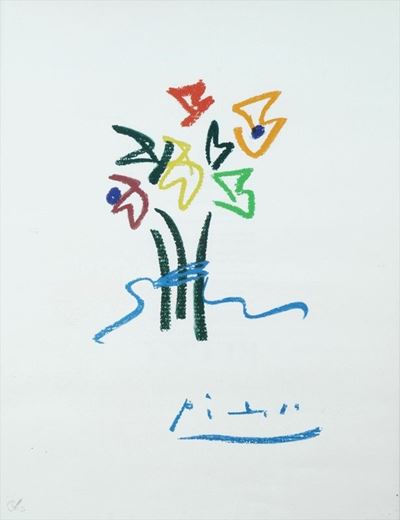 D'apres Picasso - Fiori