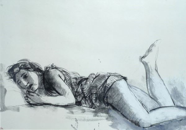 Giacomo Manz&#249; - Figura sdraiata
