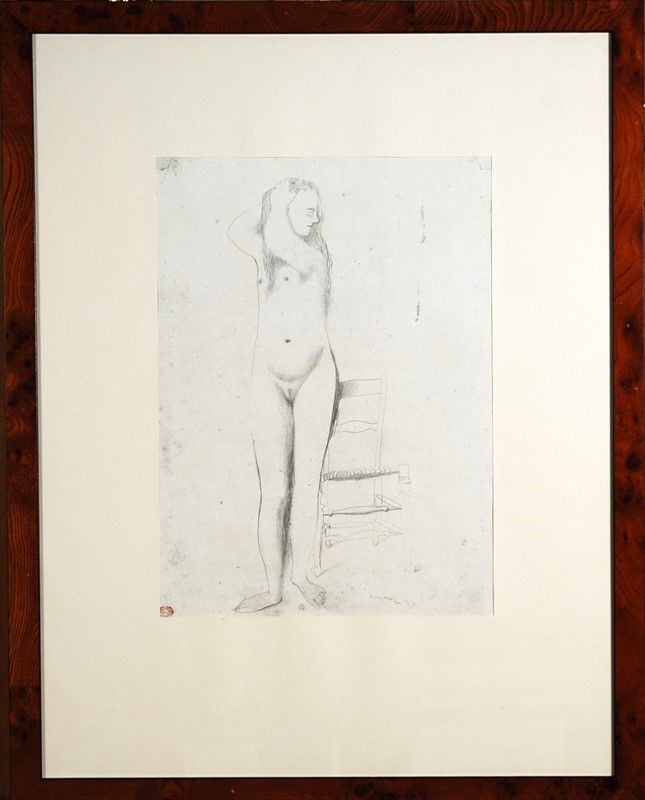 Giacomo Manzù - Nudo con Sedia