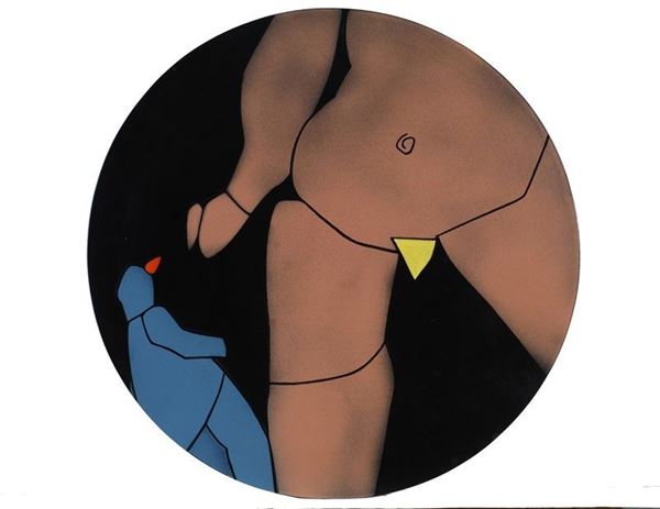 Emilio Tadini : Senza titolo  - Ceramica dipinta - Auction Arte moderna e contemporanea - III - Galleria Pananti Casa d'Aste