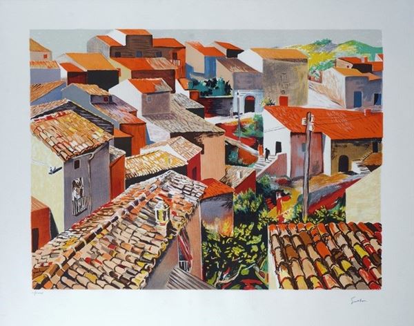 Renato Guttuso - Tetti