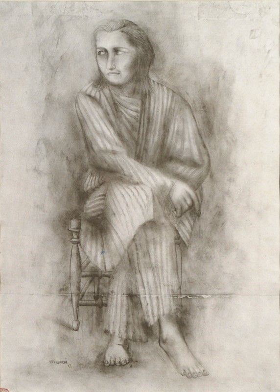 Giacomo Manz&#249; - Donna seduta