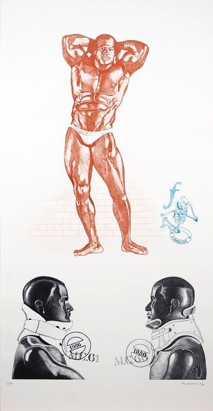 Marco Fidolini : Homo faber  (1986)  - Acquatinta - Asta GRAFICA ed EDIZIONI da una collezione privata - Galleria Pananti Casa d'Aste