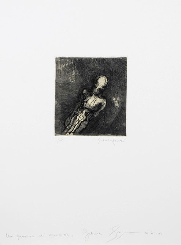 Gabriela Spector : Un pensiero di amicizia  (2007)  - Litografia - Asta GRAFICA ed EDIZIONI da una collezione privata - Galleria Pananti Casa d'Aste