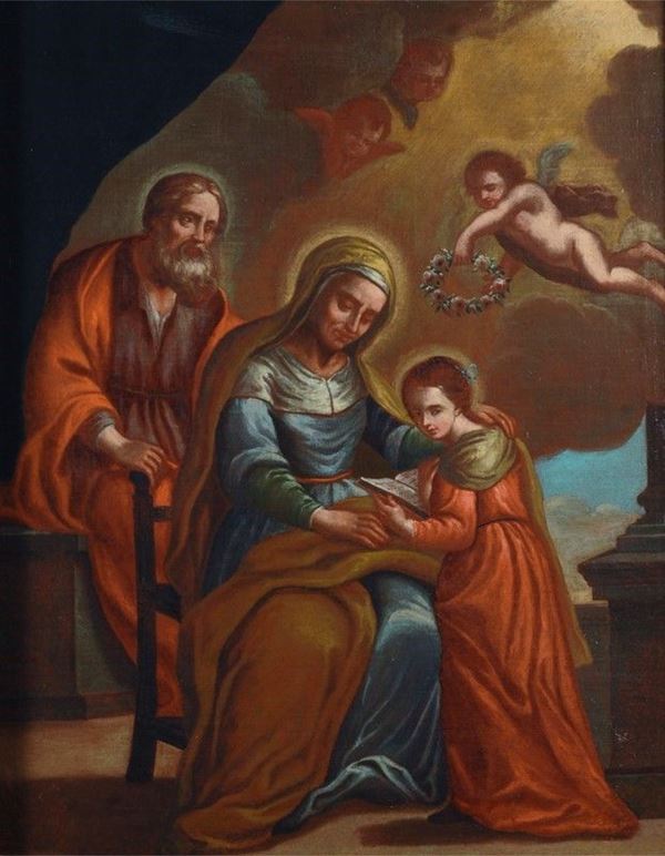 Scuola Italia Meridionale, XVIII sec. - Educazione di Maria