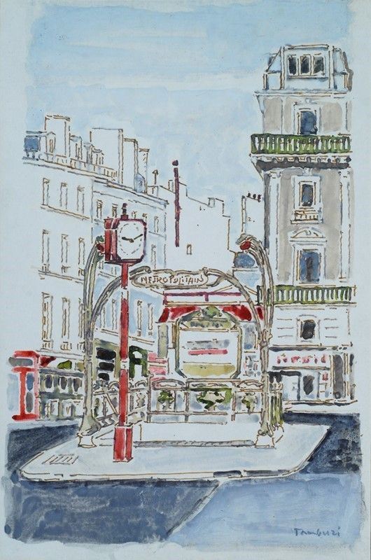 Orfeo Tamburi - Metro a Parigi