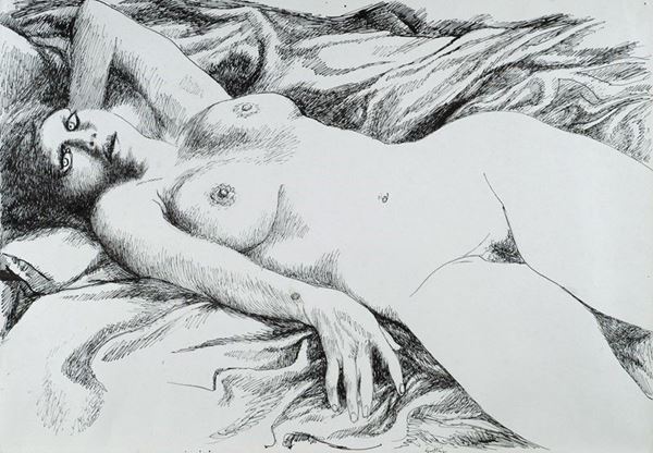 Renato Guttuso - Nudo disteso