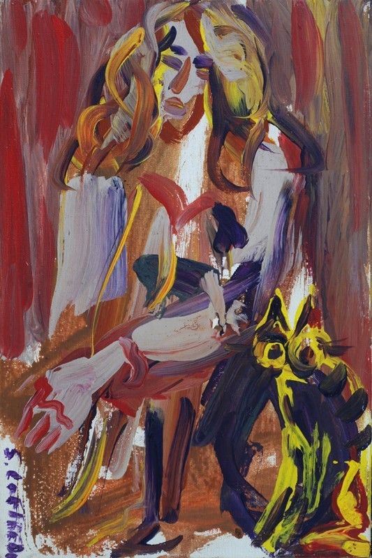 Silvio Loffredo - Donna con gatto