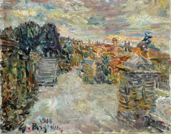 Guido Borgianni : Le rampe  (1963)  - Olio su tela  - Auction Arte moderna e contemporanea - III - Galleria Pananti Casa d'Aste