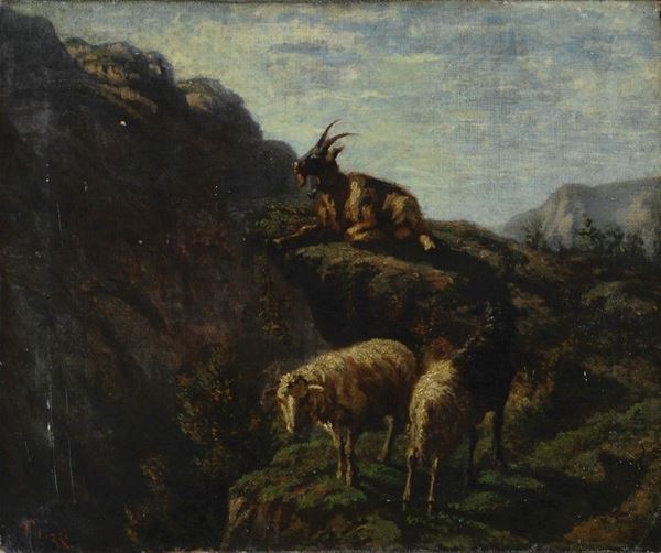 Giuseppe Palizzi - Paesaggio montano